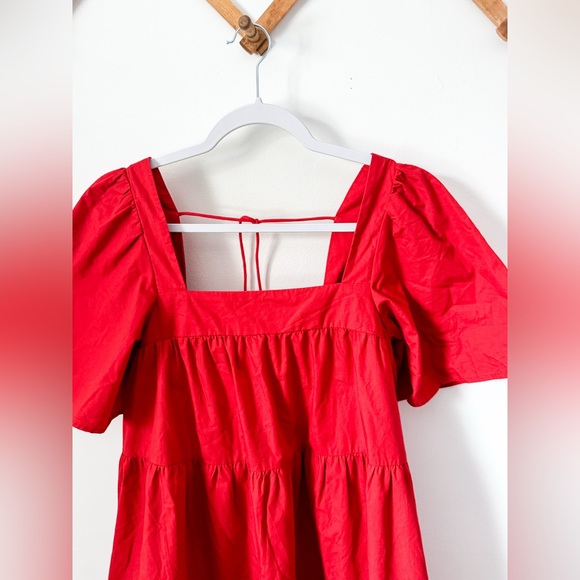 Abercrombie & Fitch Angel Sleeve Trapeze Mini Dress - Picture 10 of 14